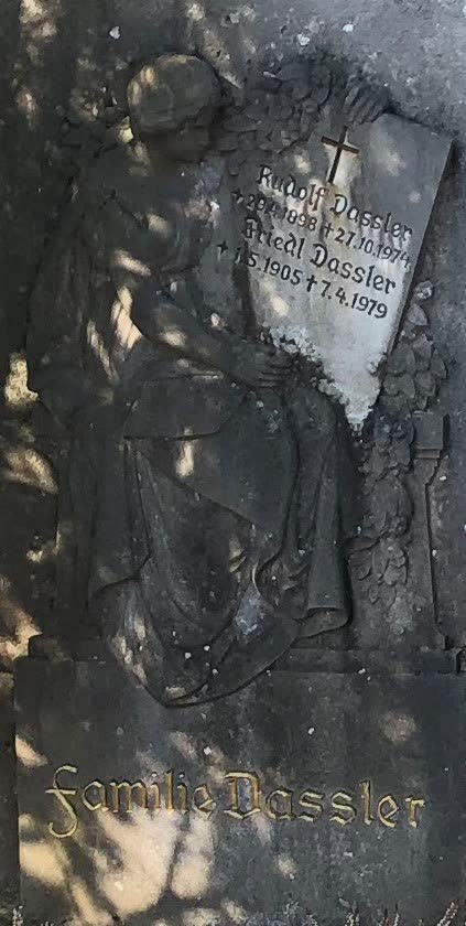 La tombe de Rudolf Dassler à Herzogenaurach.