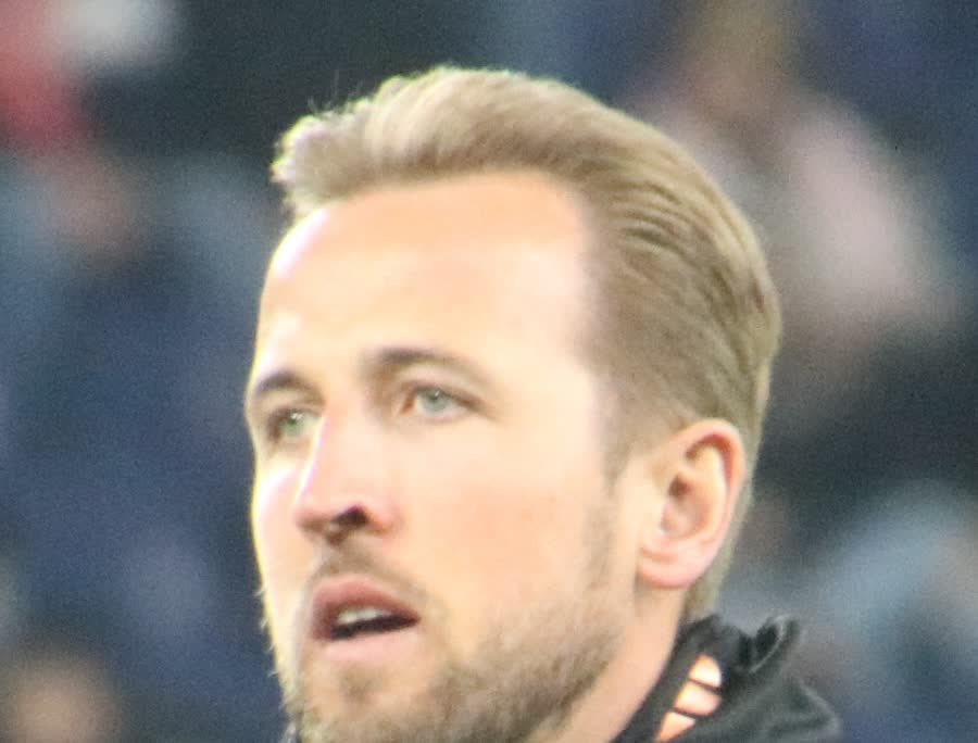 Harry Kane, delantero inglés, durante un partido