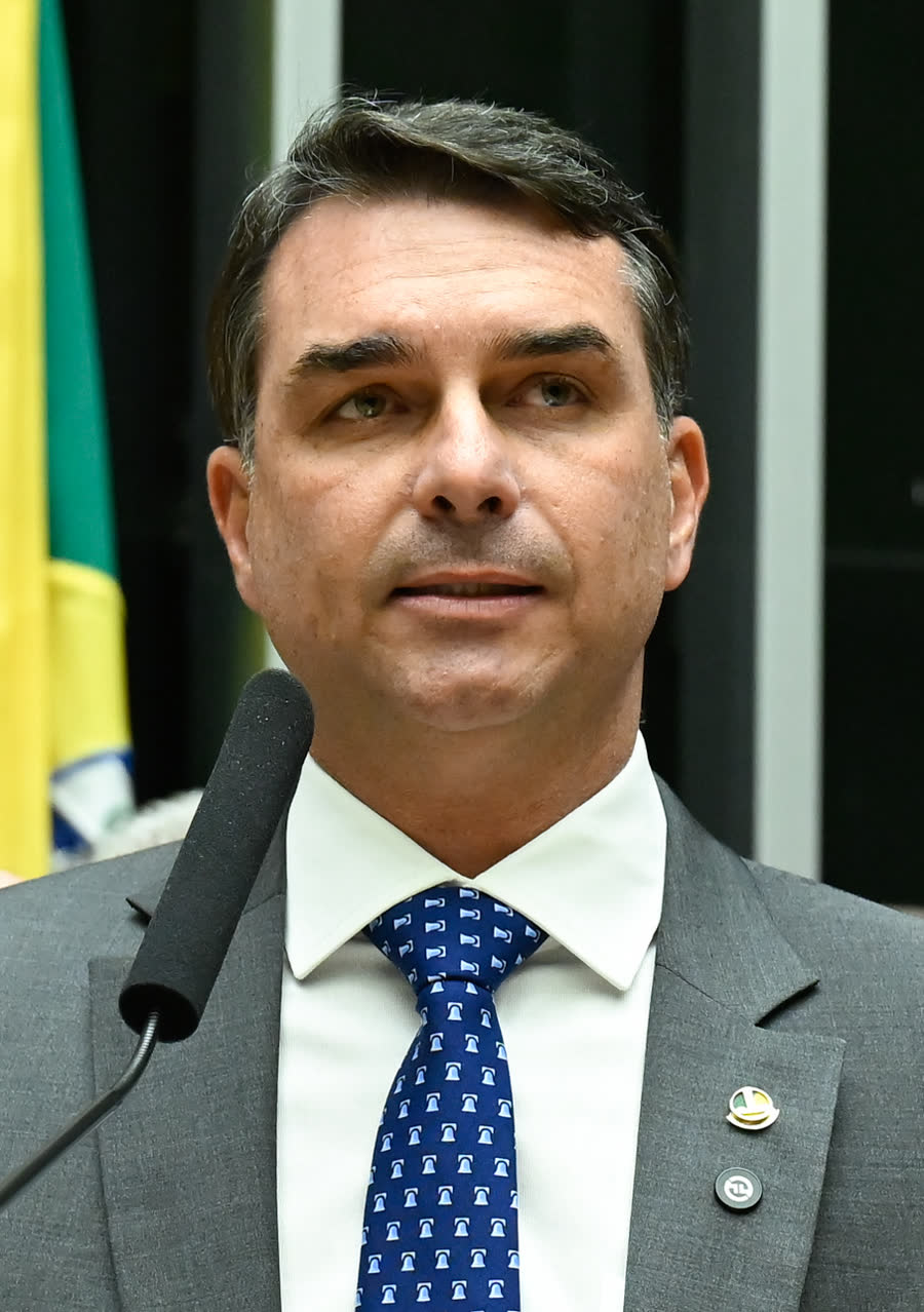 Flávio Bolsonaro, senador por Río de Janeiro y candidato en 2026.