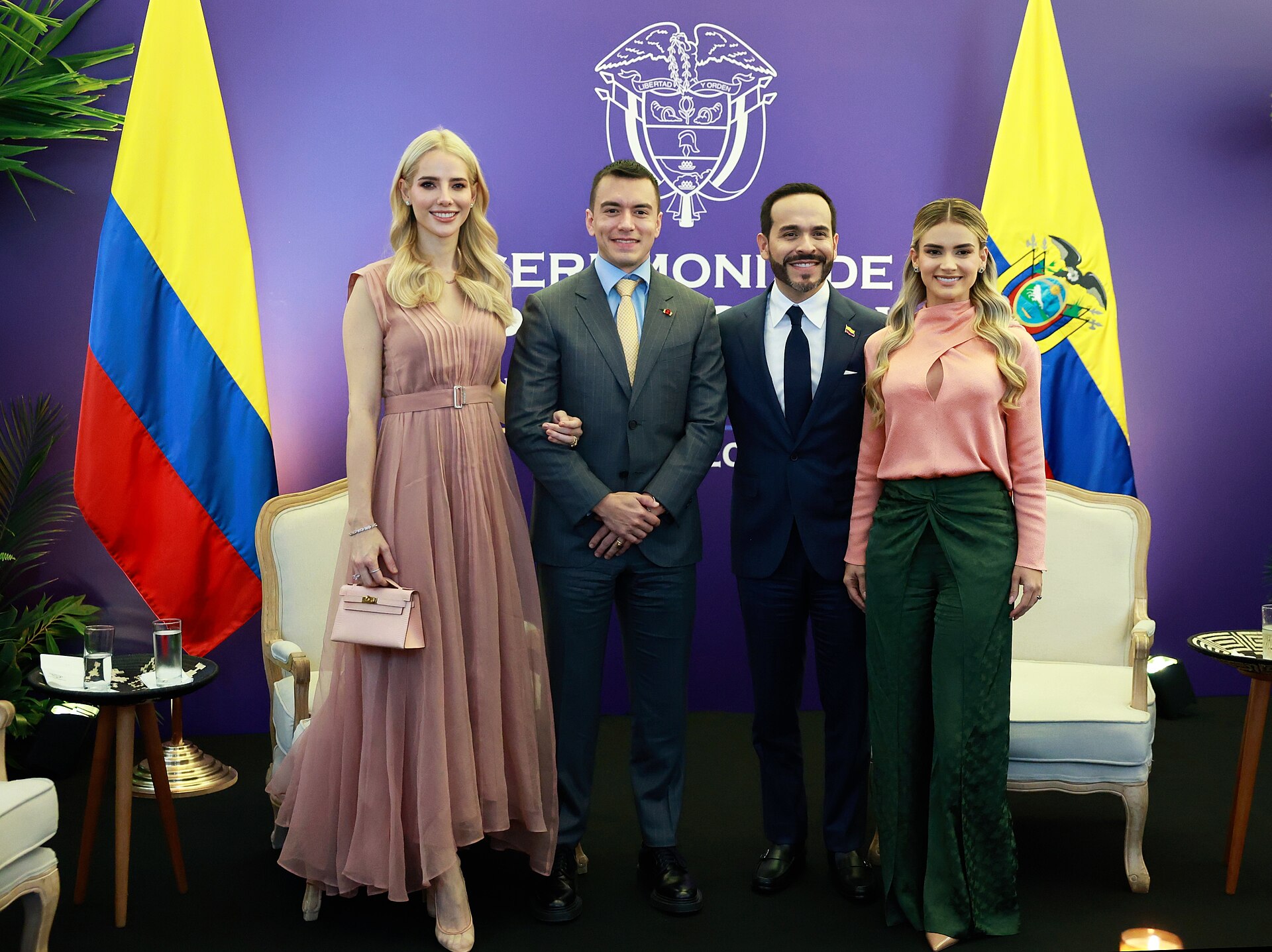 Abelardo de la Espriella, presidente de Colombia, durante una reunión oficial