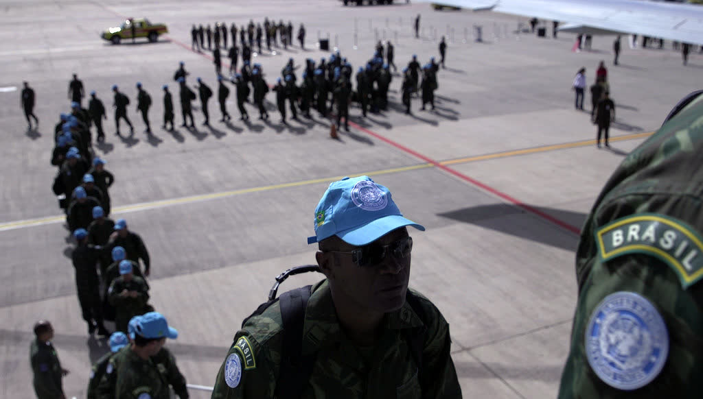 Cascos azules de la misión de paz de la ONU en Haití (MINUSTAH).