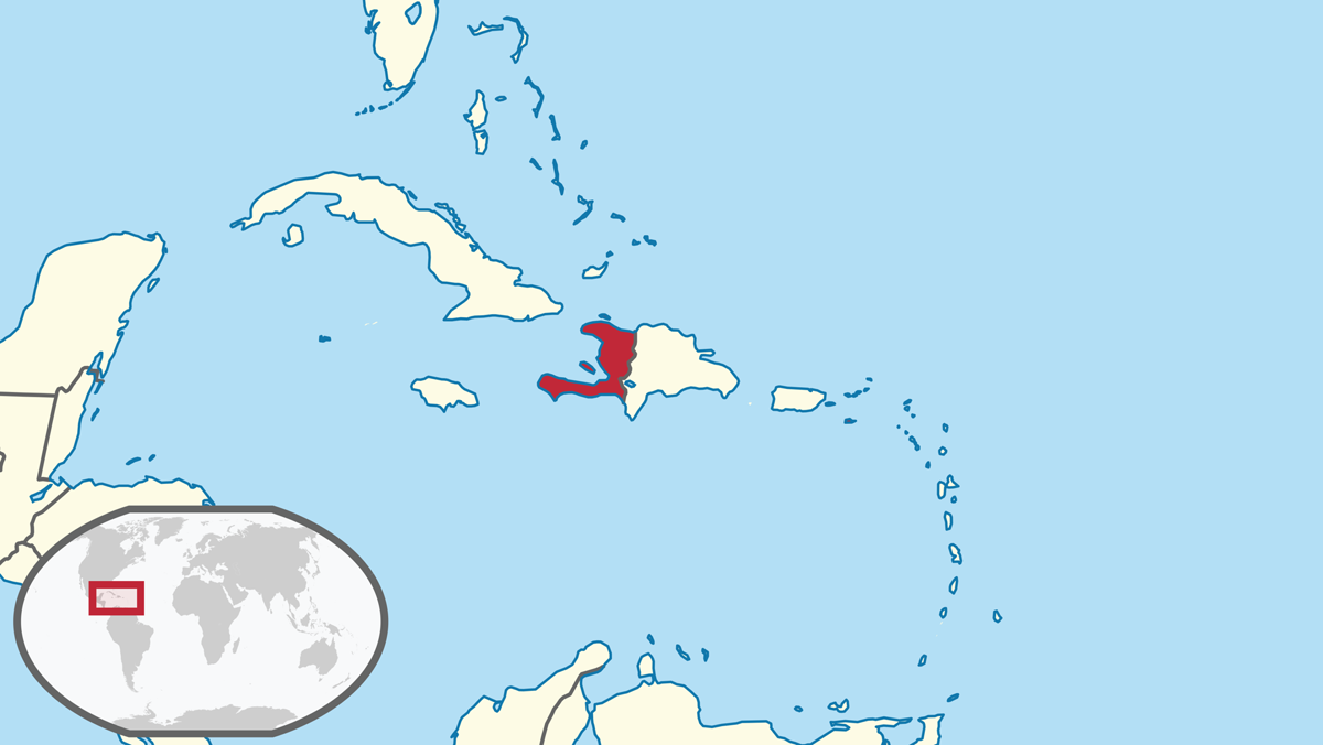 Haïti partage l'île d'Hispaniola avec la République dominicaine.