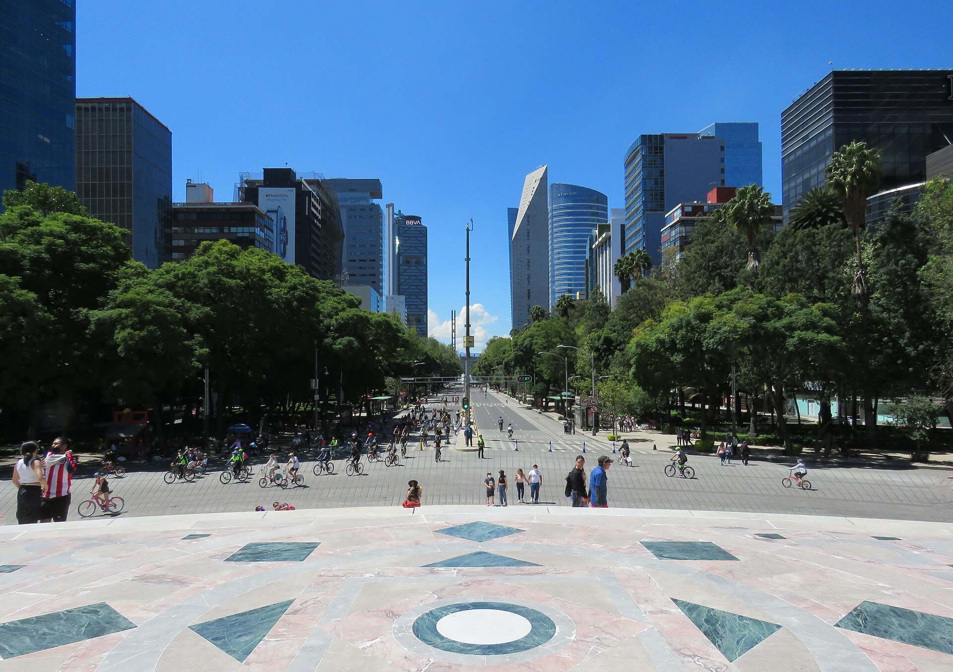 Le Paseo de la Reforma, à Mexico, où a eu lieu la démonstration (photo d'archives).